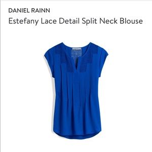 Daniel Rainn blue cap sleeve blouse (Stitch Fix)